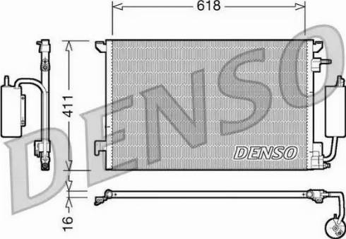 NPS DCN20035 - Конденсатор, кондиціонер autocars.com.ua