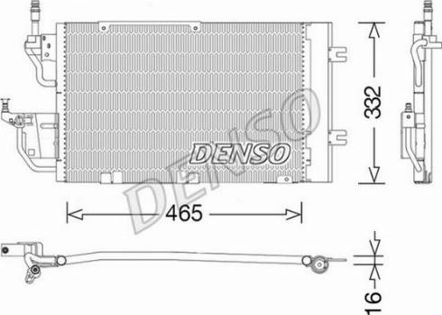 NPS DCN20037 - Конденсатор, кондиціонер autocars.com.ua