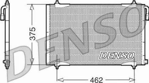 NPS DCN21006 - Конденсатор, кондиціонер autocars.com.ua