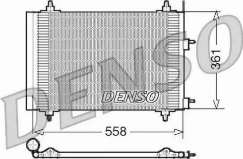 NPS DCN21015 - Конденсатор, кондиціонер autocars.com.ua