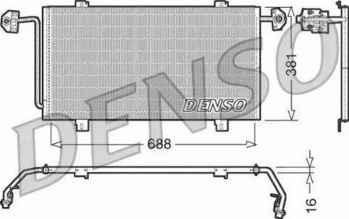 NPS DCN23023 - Конденсатор, кондиціонер autocars.com.ua