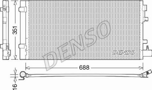 NPS DCN23031 - Конденсатор кондиционера avtokuzovplus.com.ua