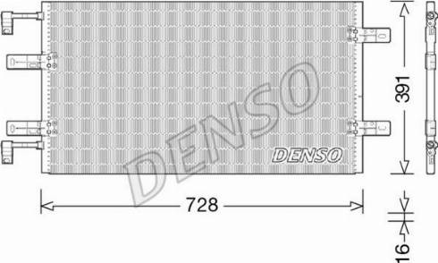 NPS DCN23036 - Конденсатор кондиционера avtokuzovplus.com.ua