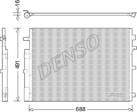 NPS DCN23050 - Конденсатор, кондиціонер autocars.com.ua