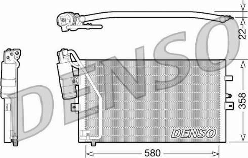 NPS DCN25003 - Конденсатор, кондиціонер autocars.com.ua