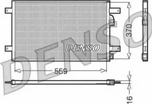 NPS DCN32014 - Конденсатор, кондиціонер autocars.com.ua