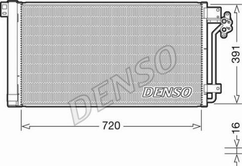 NPS DCN32020 - Конденсатор, кондиціонер autocars.com.ua