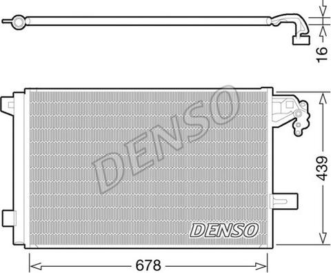 NPS DCN32063 - Конденсатор, кондиціонер autocars.com.ua