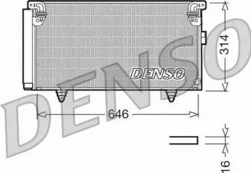 NPS DCN36001 - Конденсатор, кондиціонер autocars.com.ua