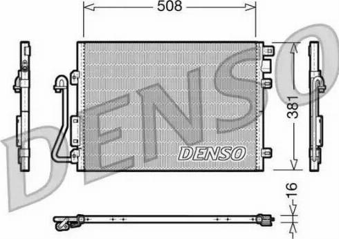 NPS DCN37001 - Конденсатор, кондиціонер autocars.com.ua