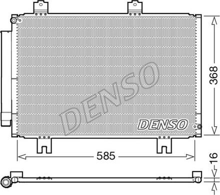 NPS DCN40020 - Конденсатор, кондиціонер autocars.com.ua