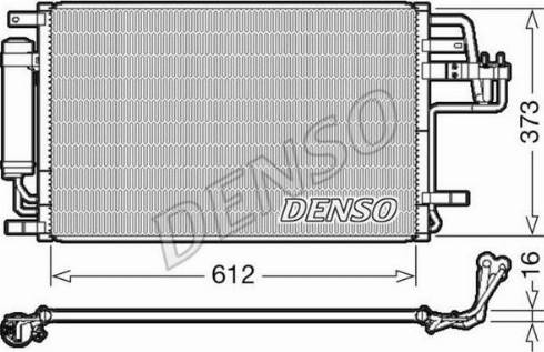 NPS DCN41007 - Конденсатор, кондиціонер autocars.com.ua