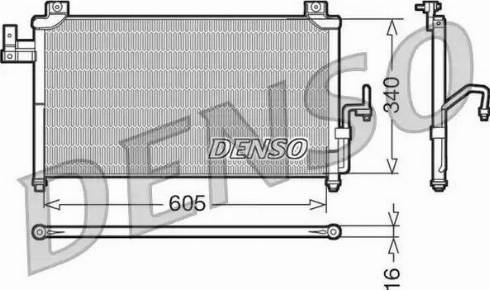 NPS DCN44005 - Конденсатор кондиционера avtokuzovplus.com.ua