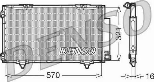 NPS DCN50011 - Конденсатор, кондиціонер autocars.com.ua