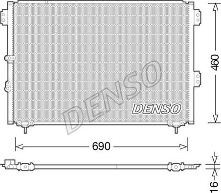 NPS DCN50033 - Конденсатор, кондиціонер autocars.com.ua