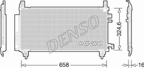 NPS DCN50046 - Конденсатор, кондиціонер autocars.com.ua