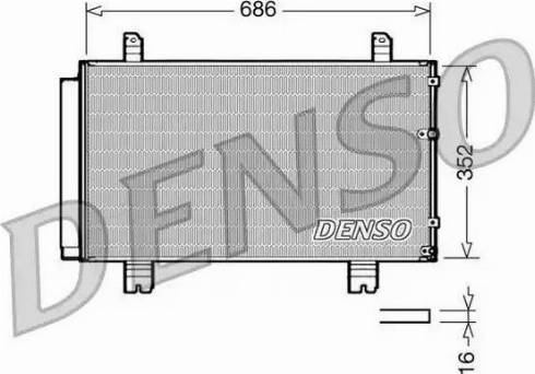 NPS DCN51002 - Конденсатор, кондиціонер autocars.com.ua