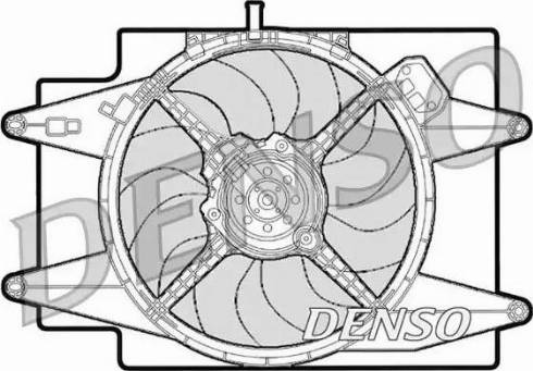 NPS DER01001 - Вентилятор, охолодження двигуна autocars.com.ua
