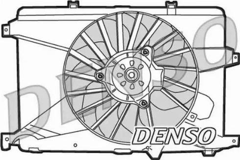 NPS DER01014 - Вентилятор, охолодження двигуна autocars.com.ua