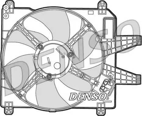 NPS DER09004 - Вентилятор, охолодження двигуна autocars.com.ua