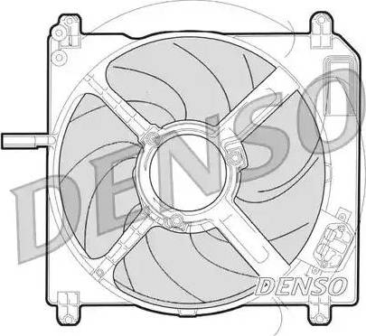 NPS DER09009 - Вентилятор, охлаждение двигателя avtokuzovplus.com.ua