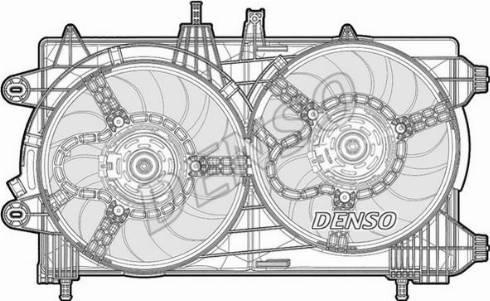 NPS DER13011 - Вентилятор, охолодження двигуна autocars.com.ua