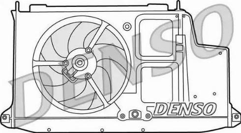 NPS DER21012 - Вентилятор, охолодження двигуна autocars.com.ua
