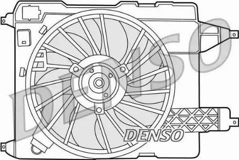 NPS DER23002 - Вентилятор, охолодження двигуна autocars.com.ua