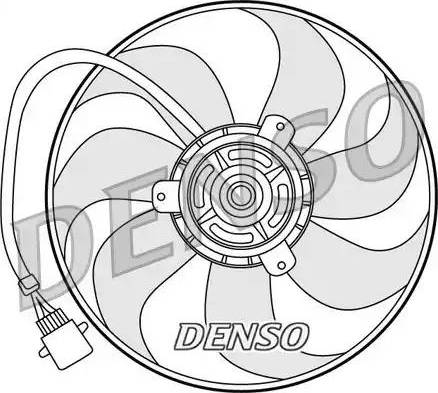 NPS DER32006 - Вентилятор, охолодження двигуна autocars.com.ua