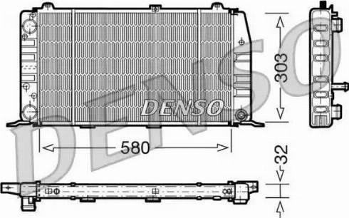 NPS DRM02010 - Радіатор, охолодження двигуна autocars.com.ua