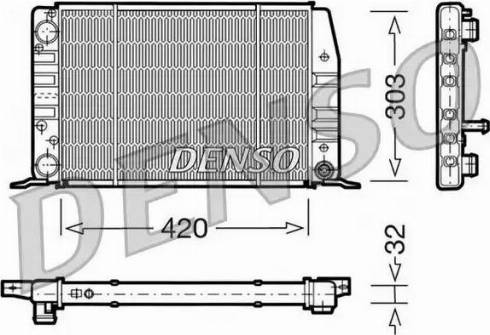 NPS DRM02012 - Радіатор, охолодження двигуна autocars.com.ua