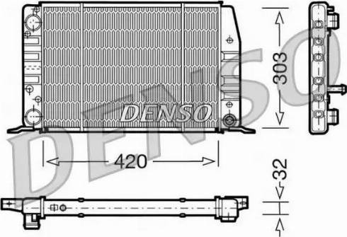 NPS DRM02012 - Радіатор, охолодження двигуна autocars.com.ua