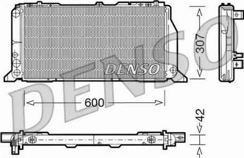 NPS DRM02013 - Радіатор, охолодження двигуна autocars.com.ua