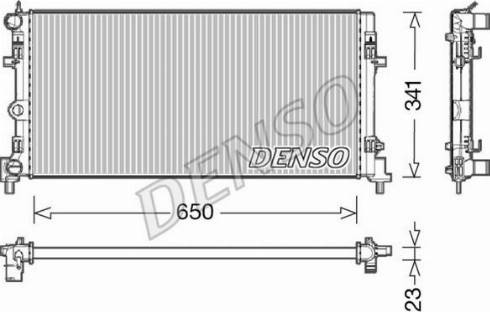 NPS DRM02015 - Радіатор, охолодження двигуна autocars.com.ua