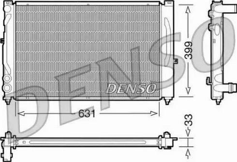 NPS DRM02020 - Радиатор, охлаждение двигателя avtokuzovplus.com.ua