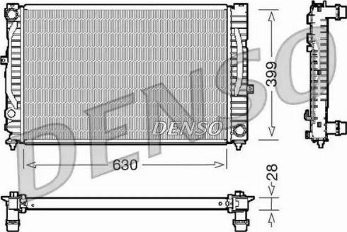 NPS DRM02032 - Радіатор, охолодження двигуна autocars.com.ua