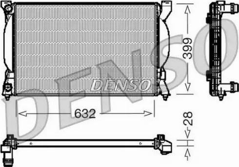 NPS DRM02033 - Радіатор, охолодження двигуна autocars.com.ua