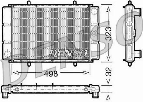 NPS DRM03002 - Радіатор, охолодження двигуна autocars.com.ua