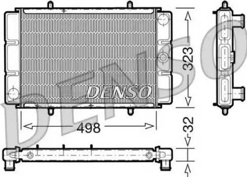 NPS DRM03002 - Радіатор, охолодження двигуна autocars.com.ua