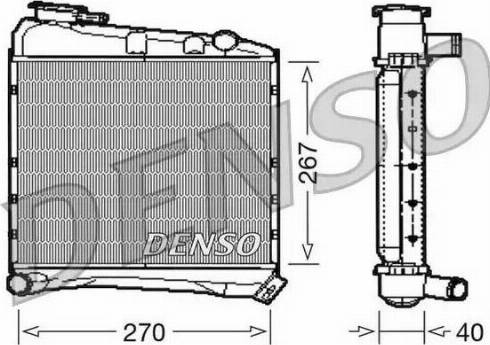 NPS DRM03020 - Радіатор, охолодження двигуна autocars.com.ua