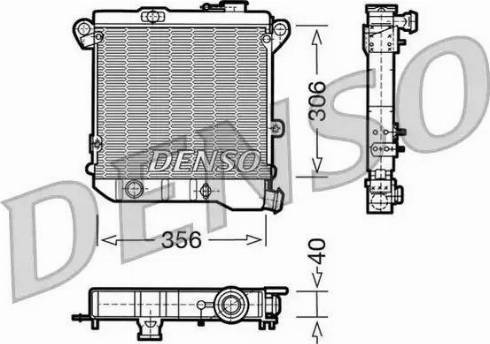 NPS DRM04001 - Радиатор, охлаждение двигателя avtokuzovplus.com.ua