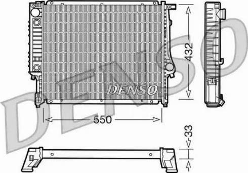 NPS DRM05020 - Радиатор, охлаждение двигателя autodnr.net