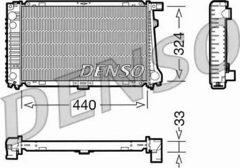 NPS DRM05032 - Радіатор, охолодження двигуна autocars.com.ua