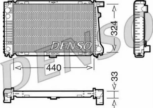 NPS DRM05032 - Радіатор, охолодження двигуна autocars.com.ua