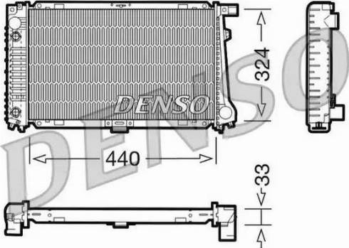 NPS DRM05033 - Радіатор, охолодження двигуна autocars.com.ua