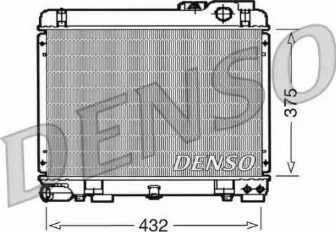 NPS DRM05035 - Радіатор, охолодження двигуна autocars.com.ua