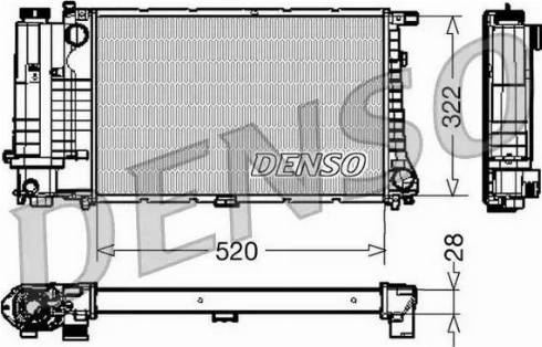 NPS DRM05045 - Радіатор, охолодження двигуна autocars.com.ua