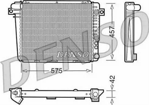 NPS DRM05051 - Радіатор, охолодження двигуна autocars.com.ua