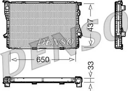 NPS DRM05067 - Радиатор, охлаждение двигателя avtokuzovplus.com.ua