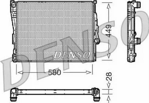 NPS DRM05069 - Радіатор, охолодження двигуна autocars.com.ua